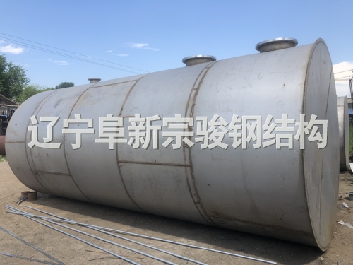 臥式白鋼儲(chǔ)罐，大型防腐化工儲(chǔ)罐